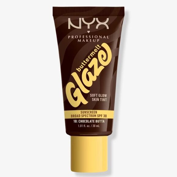 🌻$10 NYX 10: CHOCOLATE BUTTA Skin Tint Glaze Soft Glow New FullSz - Picture 1 of 10